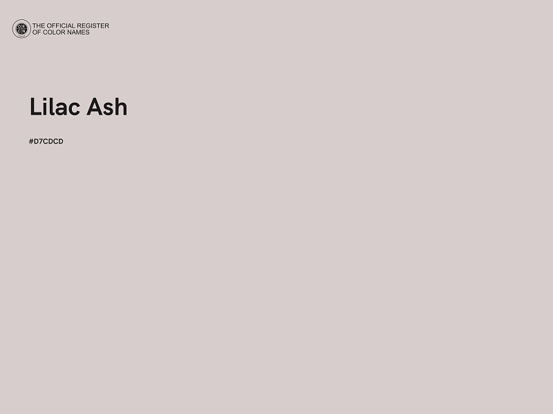 #D7CDCD - Lilac Ash color image