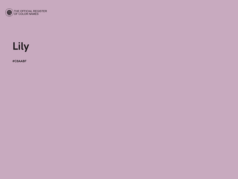 #C8AABF - Lily color image