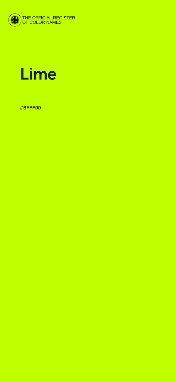 #BFFF00 - Lime color image