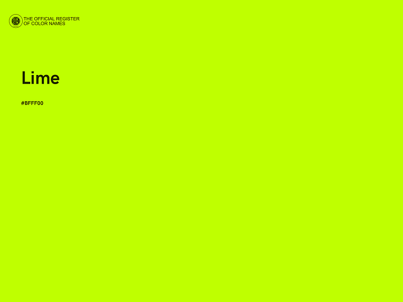 #BFFF00 - Lime color image