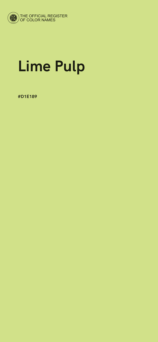 #D1E189 - Lime Pulp color image