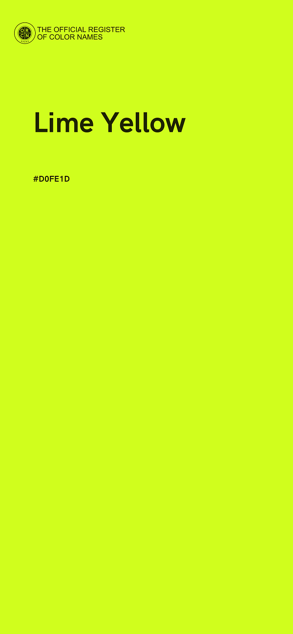 #D0FE1D - Lime Yellow color image