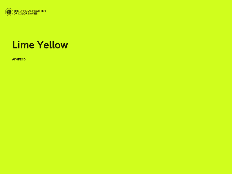 #D0FE1D - Lime Yellow color image