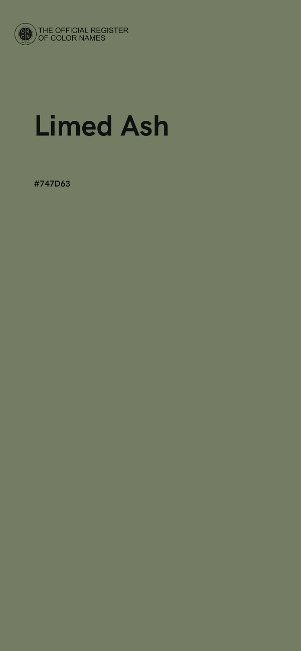 #747D63 - Limed Ash color image