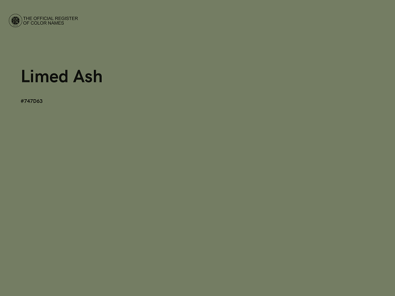 #747D63 - Limed Ash color image