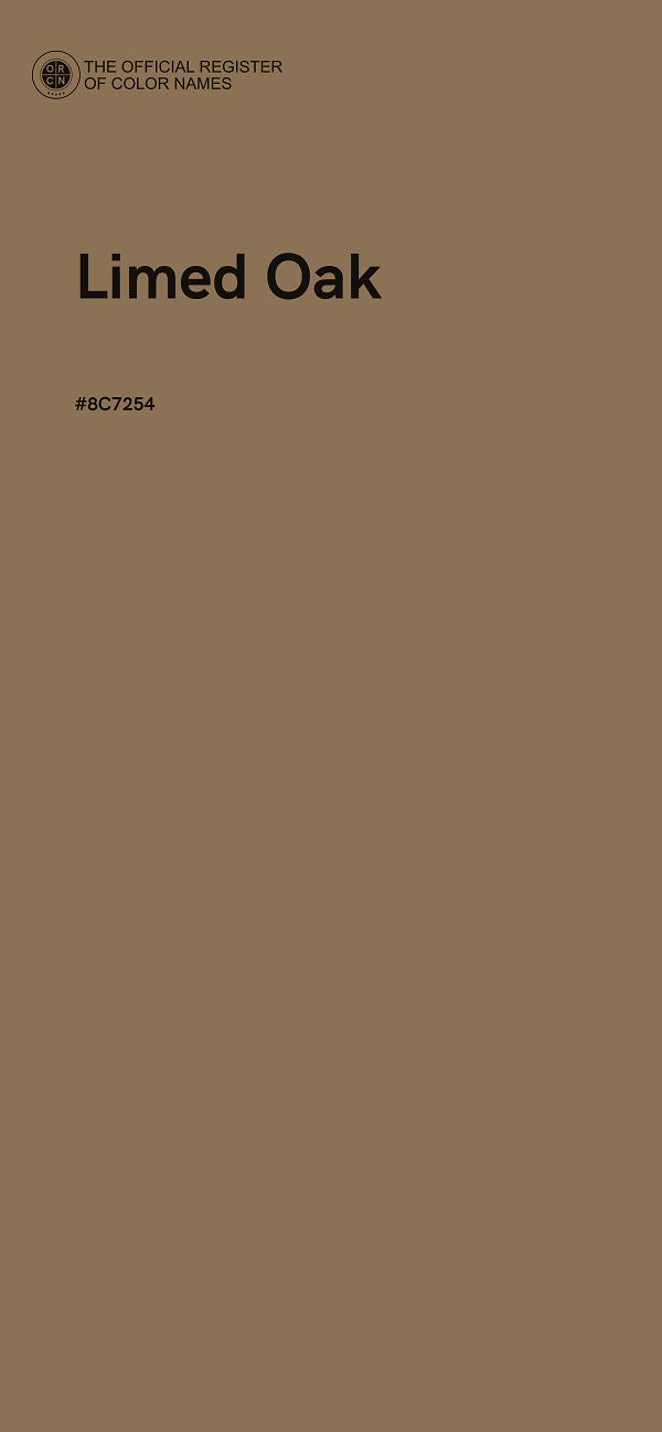 #8C7254 - Limed Oak color image