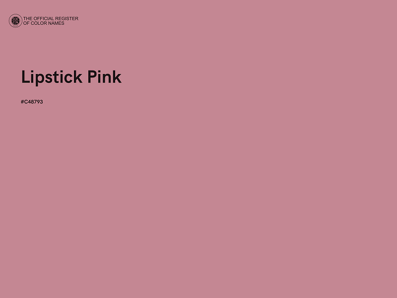 #C48793 - Lipstick Pink color image