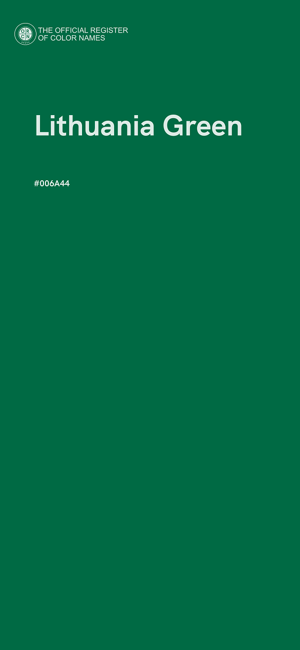 #006A44 - Lithuania Green color image