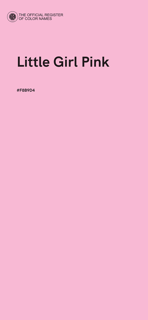 #F8B9D4 - Little Girl Pink color image