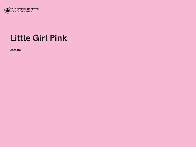 #F8B9D4 - Little Girl Pink color image