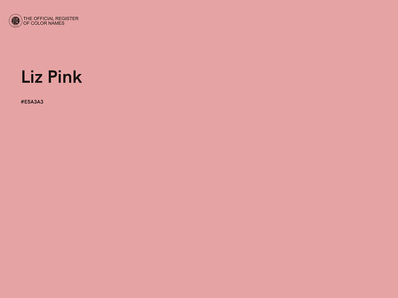 #E5A3A3 - Liz Pink color image