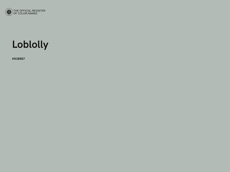 #B3BBB7 - Loblolly color image