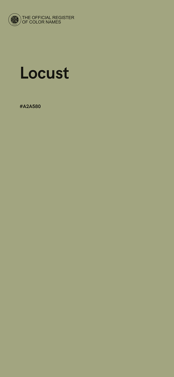 #A2A580 - Locust color image