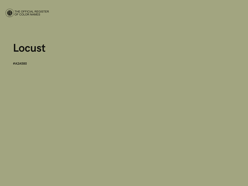 #A2A580 - Locust color image