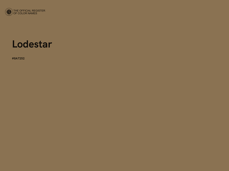 #8A7252 - Lodestar color image