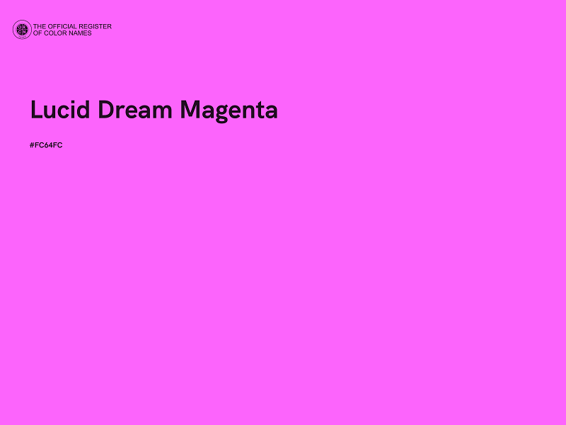 #FC64FC - Lucid Dream Magenta color image