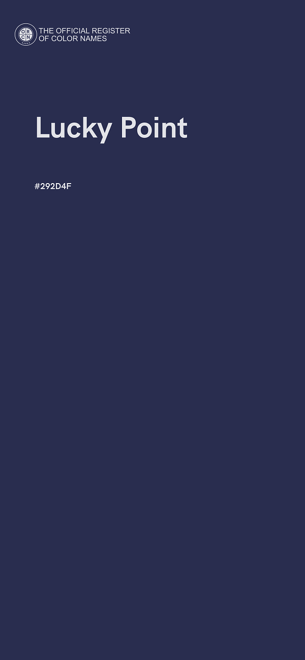#292D4F - Lucky Point color image
