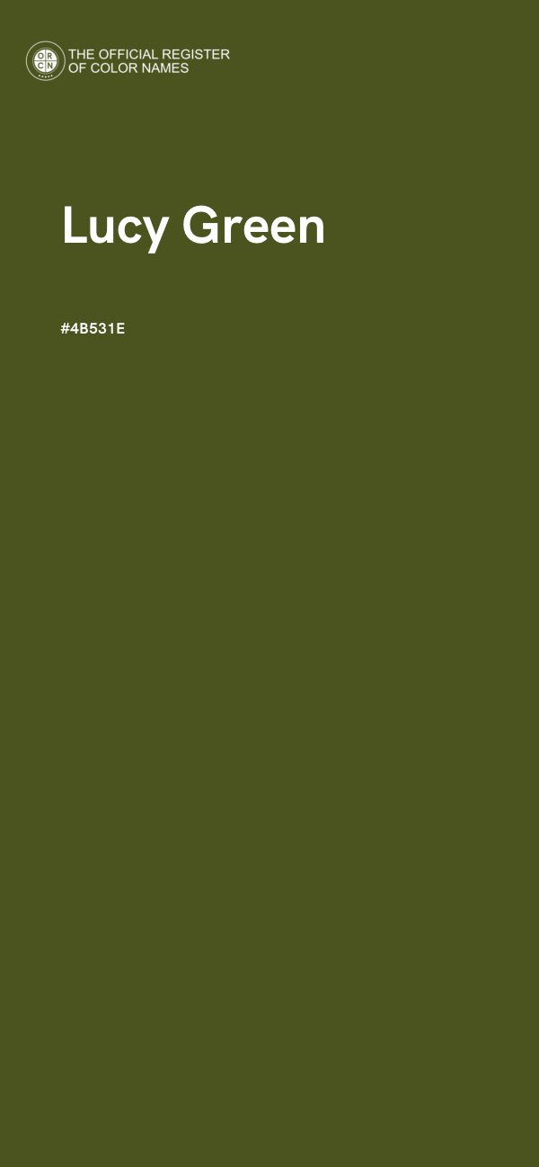 #4B531E - Lucy Green color image