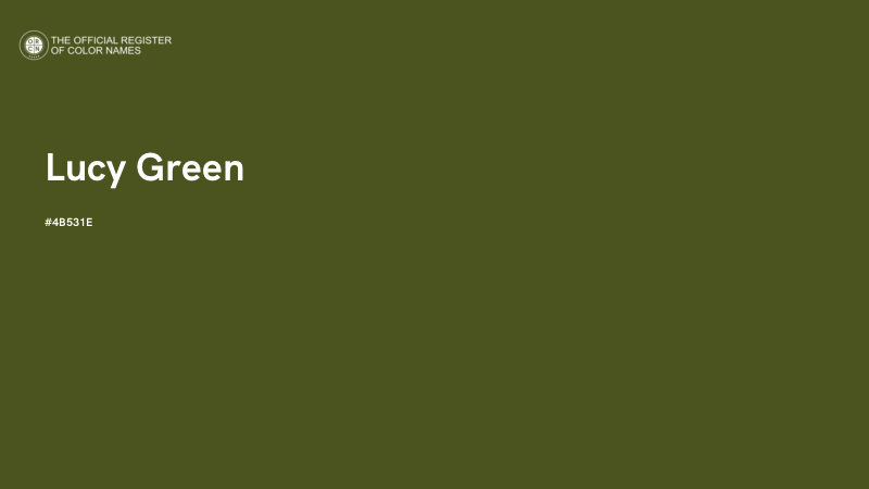 #4B531E - Lucy Green color image