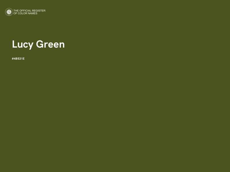 #4B531E - Lucy Green color image