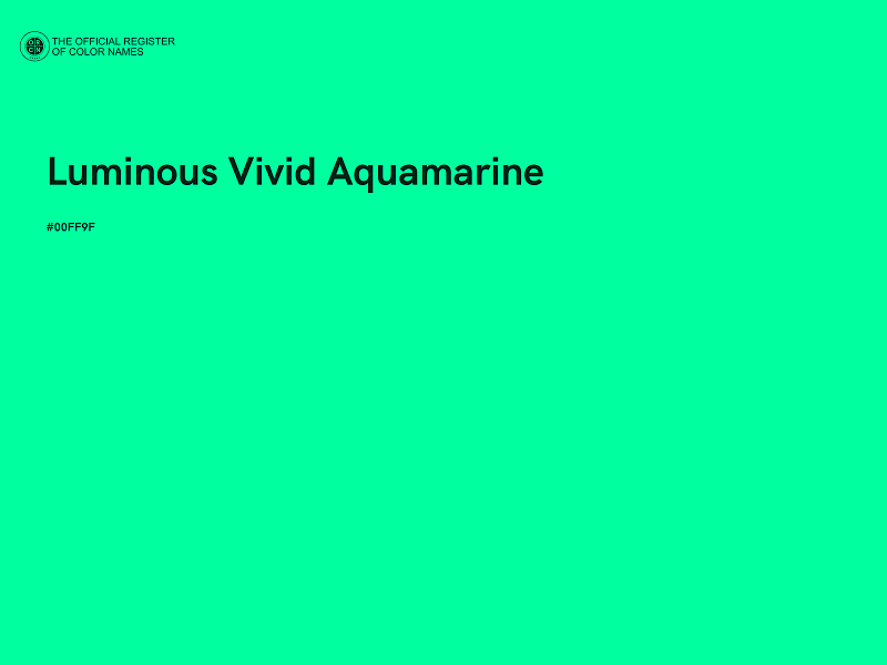 #00FF9F - Luminous Vivid Aquamarine color image