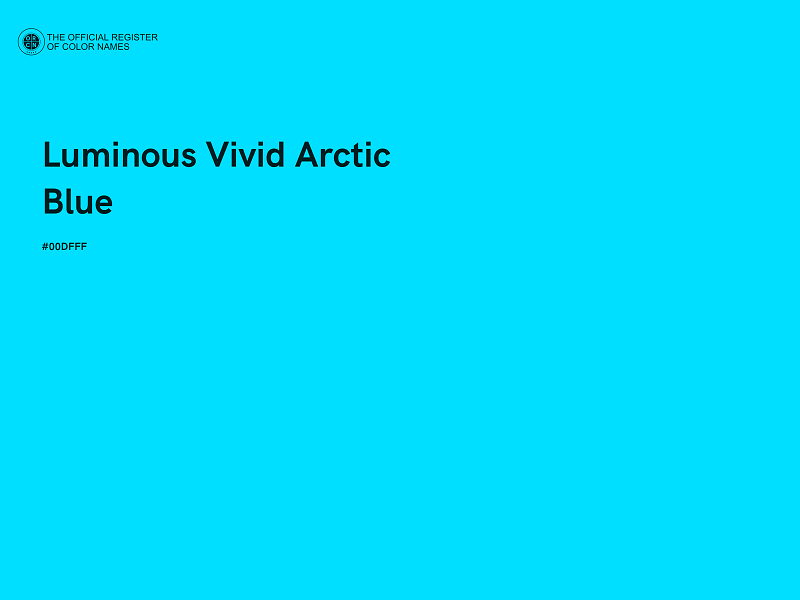 #00DFFF - Luminous Vivid Arctic Blue color image
