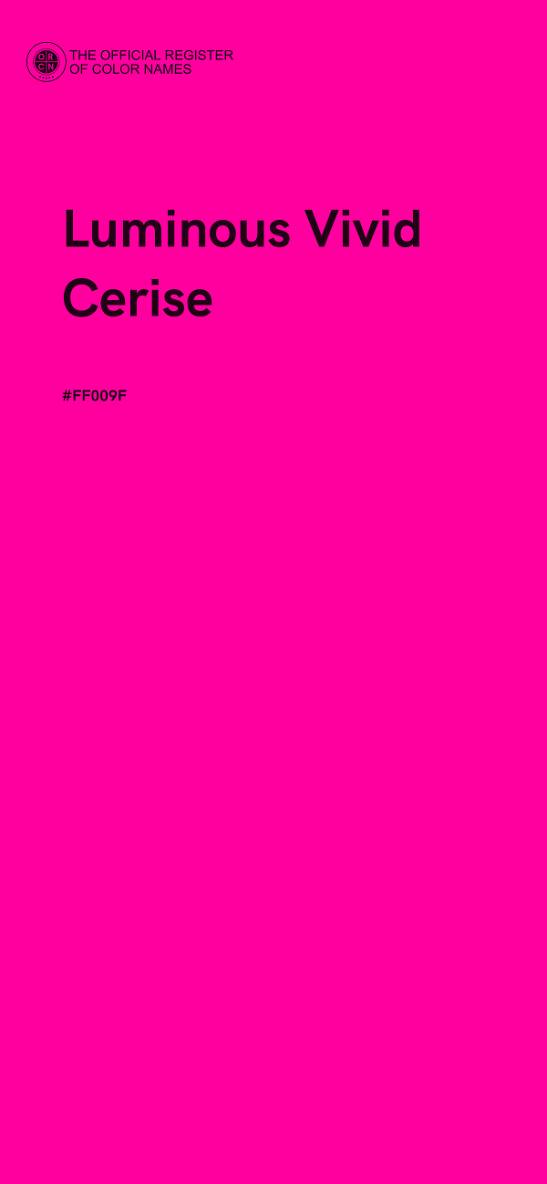 #FF009F - Luminous Vivid Cerise color image