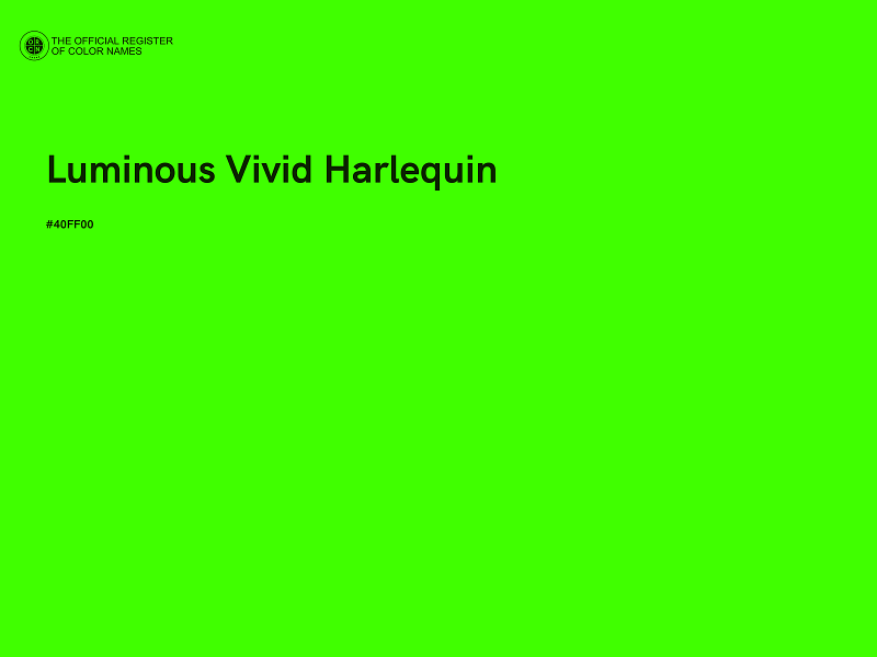#40FF00 - Luminous Vivid Harlequin color image