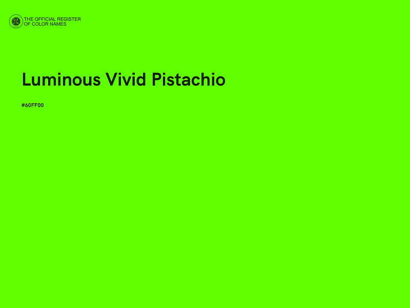 #60FF00 - Luminous Vivid Pistachio color image