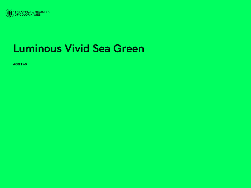 #00FF60 - Luminous Vivid Sea Green color image