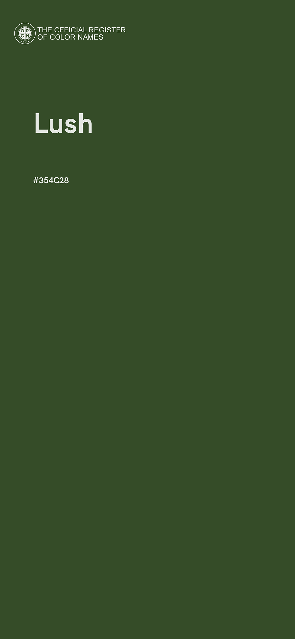 #354C28 - Lush color image