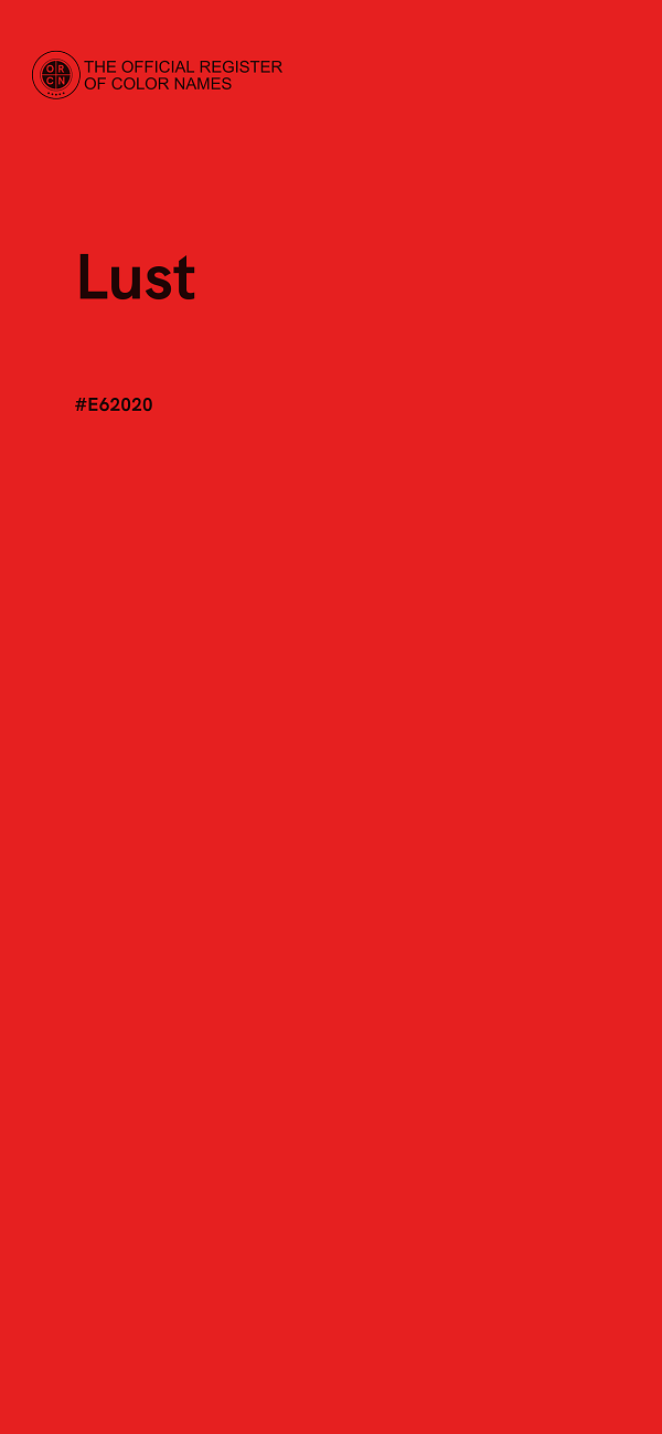 #E62020 - Lust color image