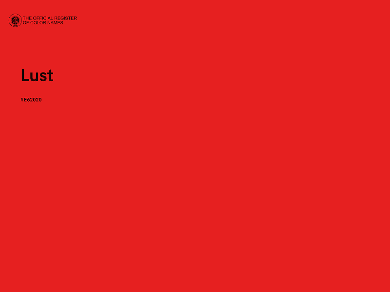 #E62020 - Lust color image