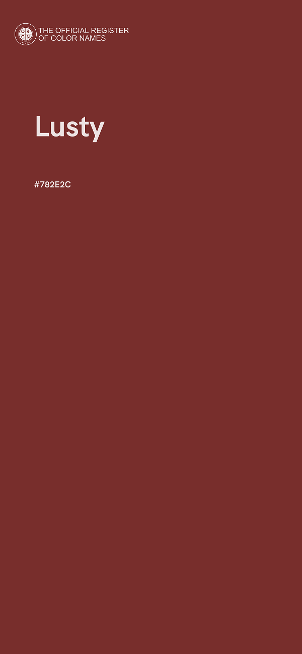 #782E2C - Lusty color image