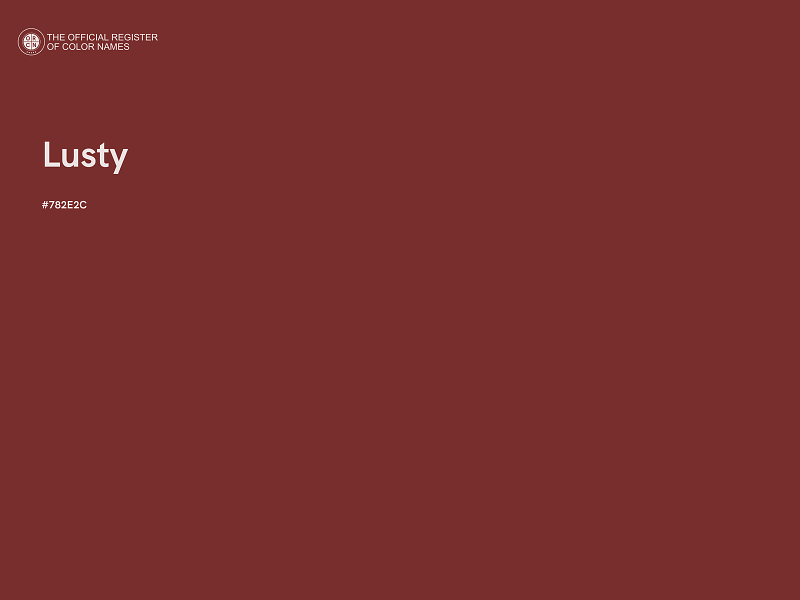 #782E2C - Lusty color image