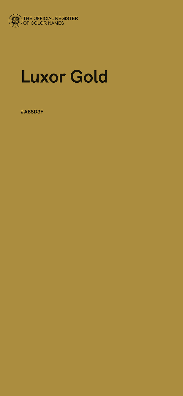 #AB8D3F - Luxor Gold color image