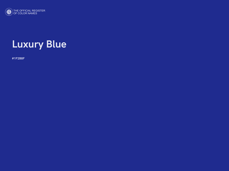 #1F2B8F - Luxury Blue color image