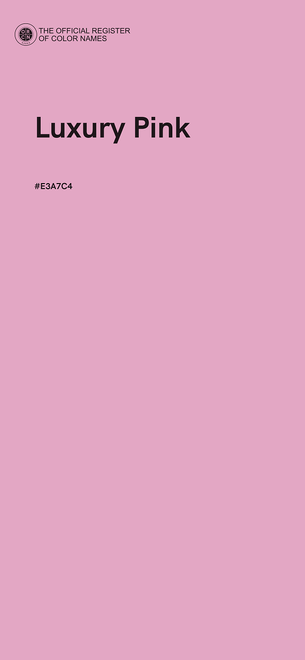 #E3A7C4 - Luxury Pink color image