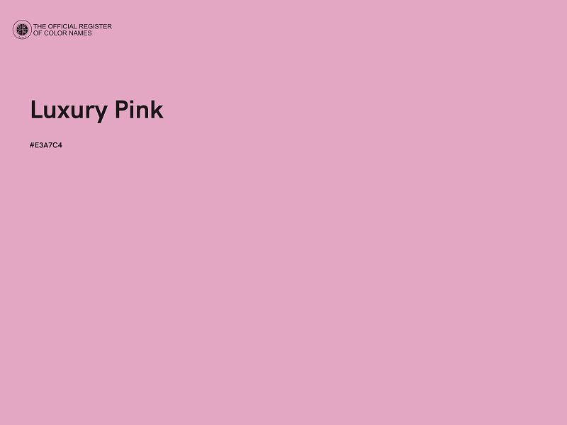 #E3A7C4 - Luxury Pink color image