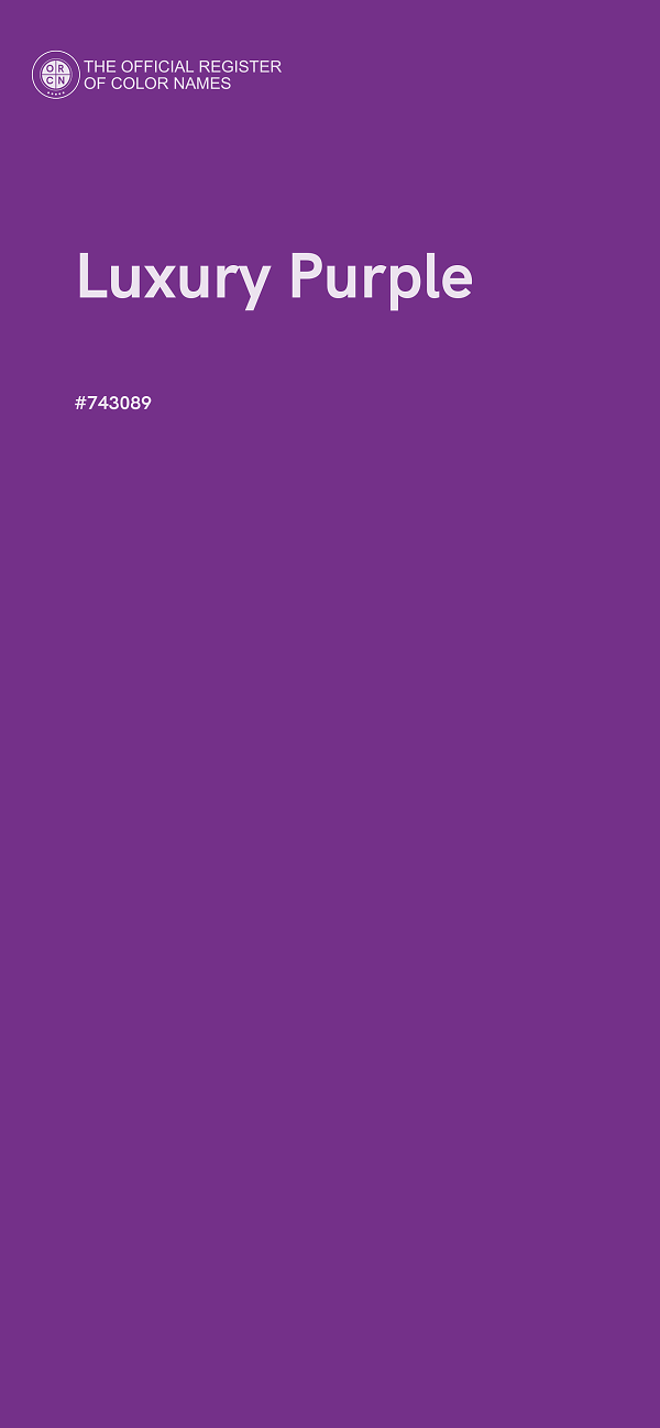 #743089 - Luxury Purple color image