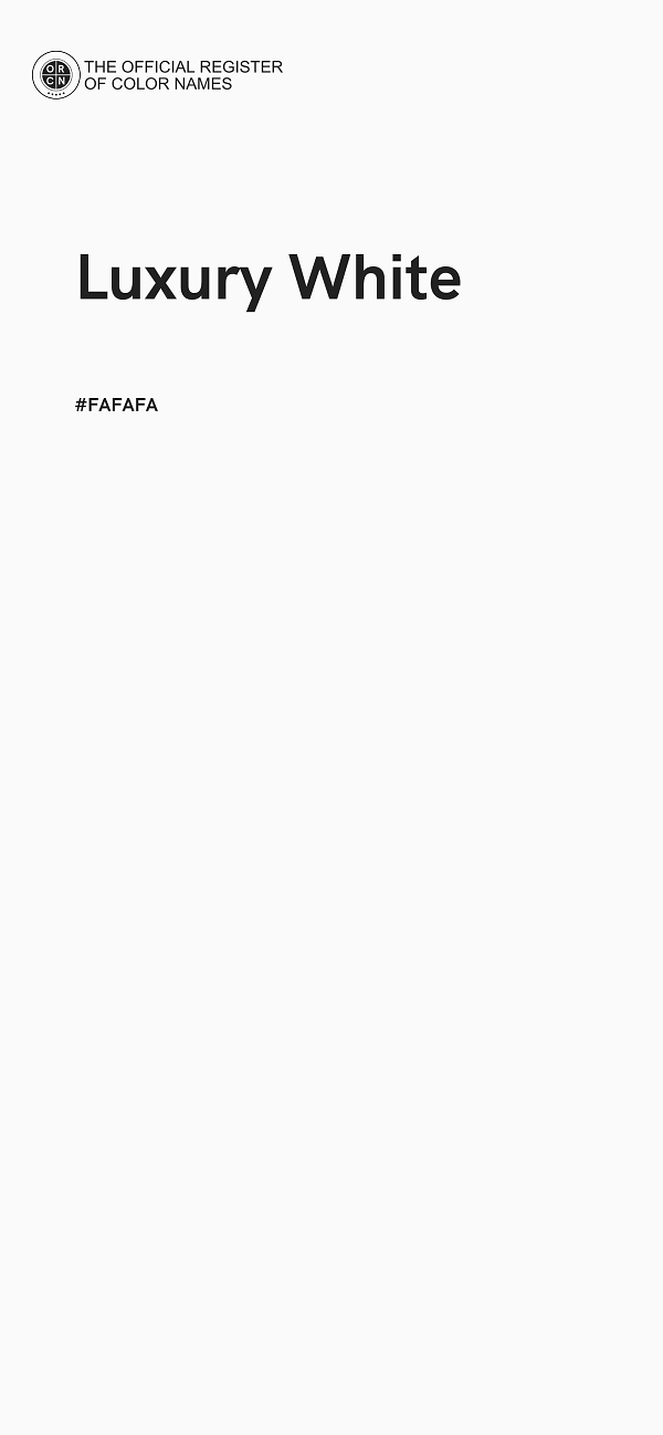 #FAFAFA - Luxury White color image