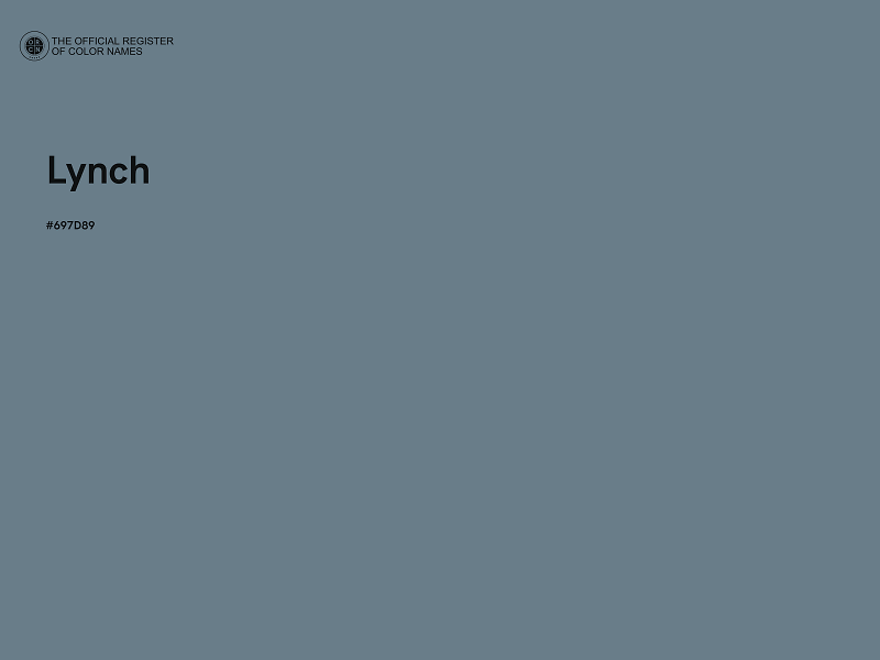 #697D89 - Lynch color image