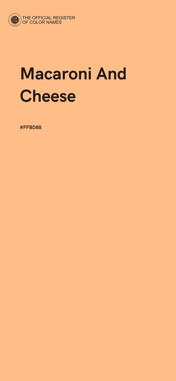 #FFBD88 - Macaroni And Cheese color image