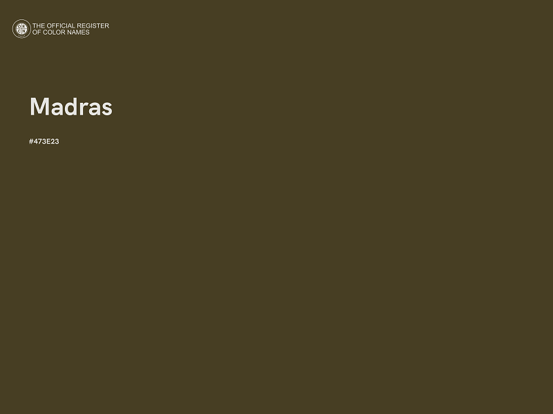#473E23 - Madras color image