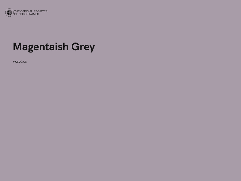 #A89CA8 - Magentaish Grey color image