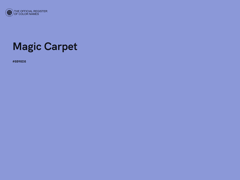 #8B98D8 - Magic Carpet color image