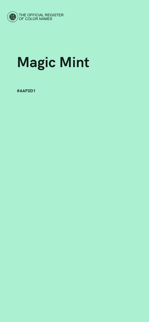#AAF0D1 - Magic Mint color image