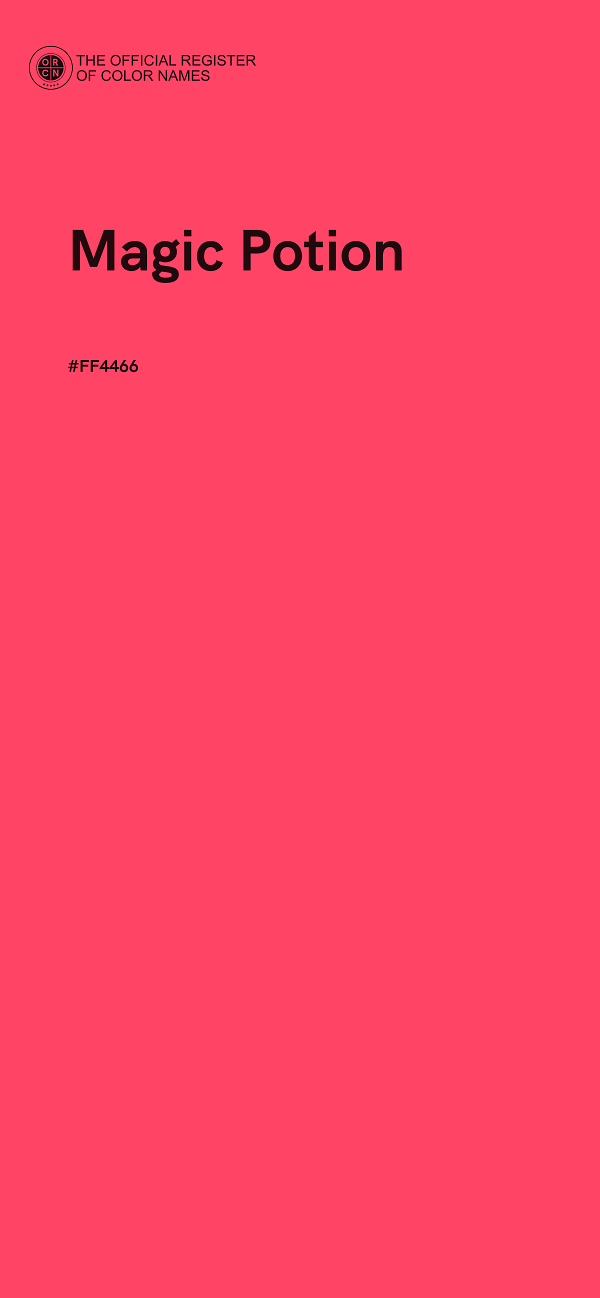 #FF4466 - Magic Potion color image