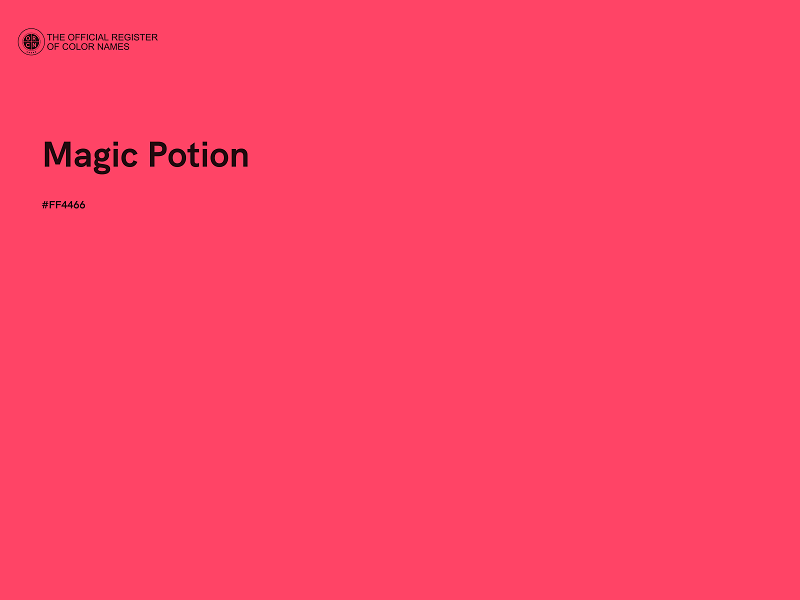 #FF4466 - Magic Potion color image