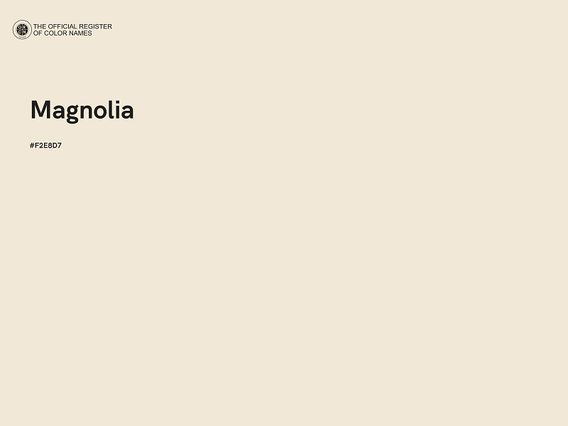 #F2E8D7 - Magnolia color image